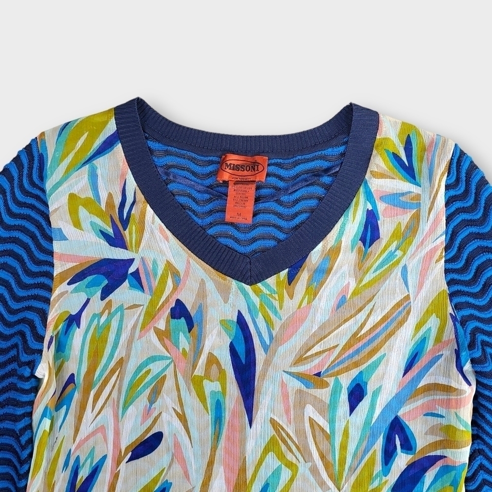 Missoni for Target V Neck Mixed Media Sweater - Picture 4 of 13